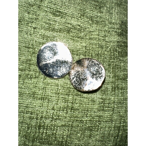 Lot Of 6 Vintage Clip On Earrings Metal Wood Variety Of Styles 1 Pair Are Post - Picture 5 of 15